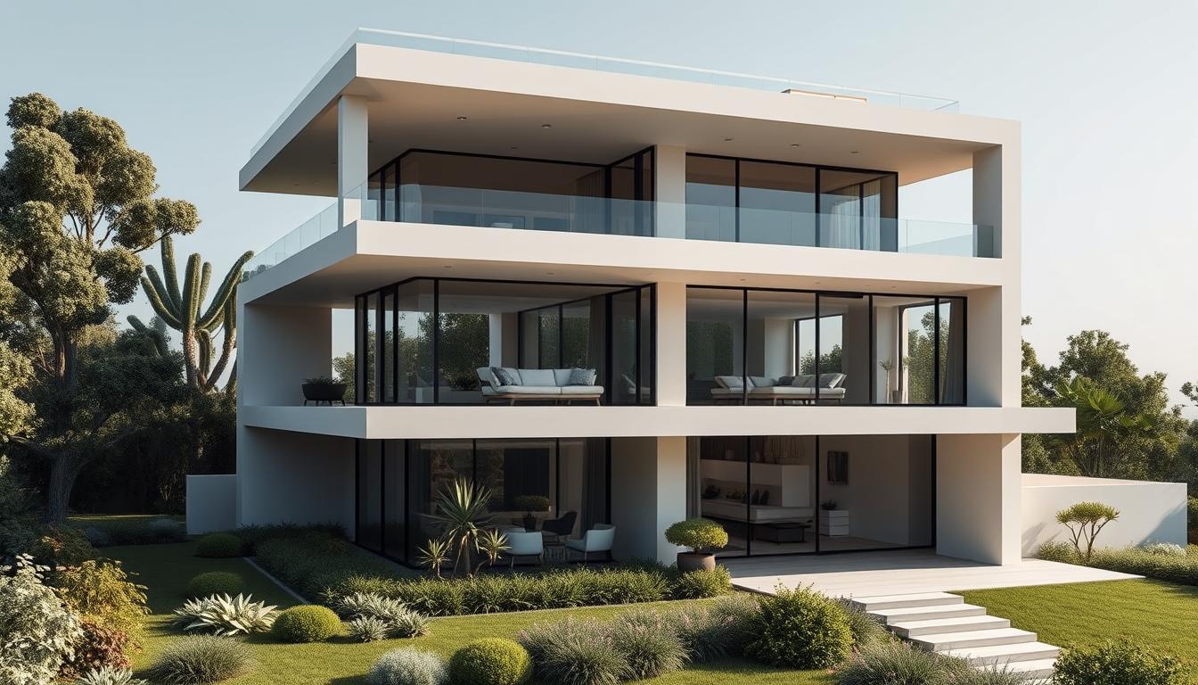 Proiectul nostru de casă cu 3 nivele în stil minimalist