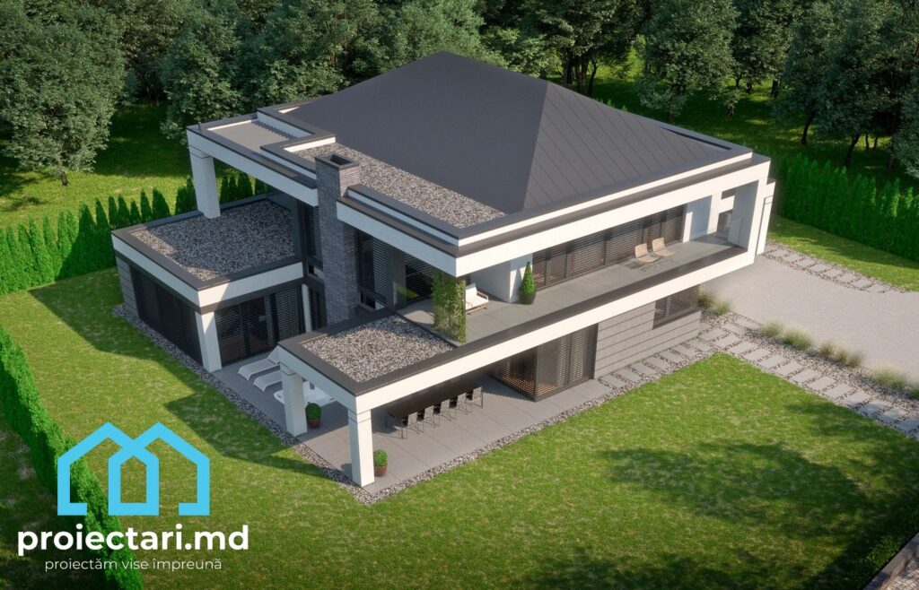 Proiect casă cu etaj mic 371m2 - 102017 - Proiectari.md