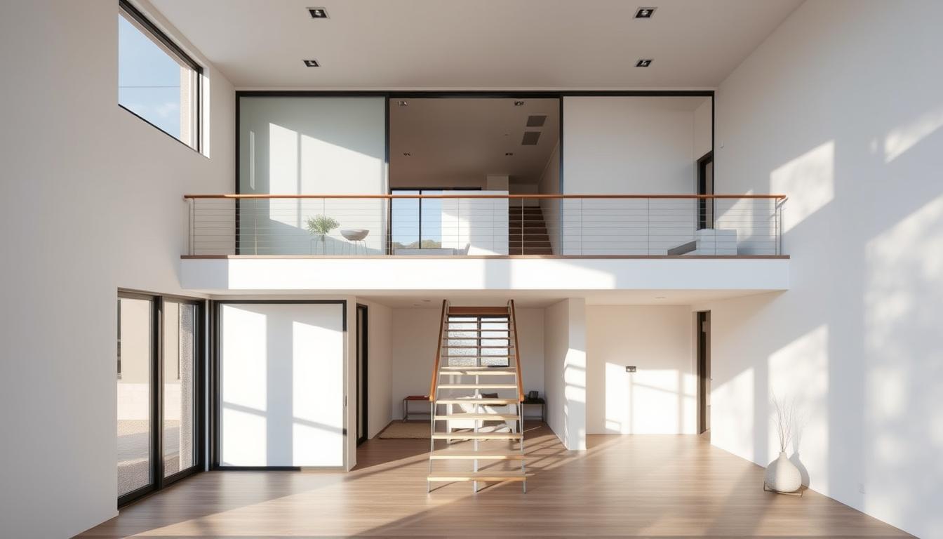 Proiect casă cu etaj în stil minimalist - Proiectari.md