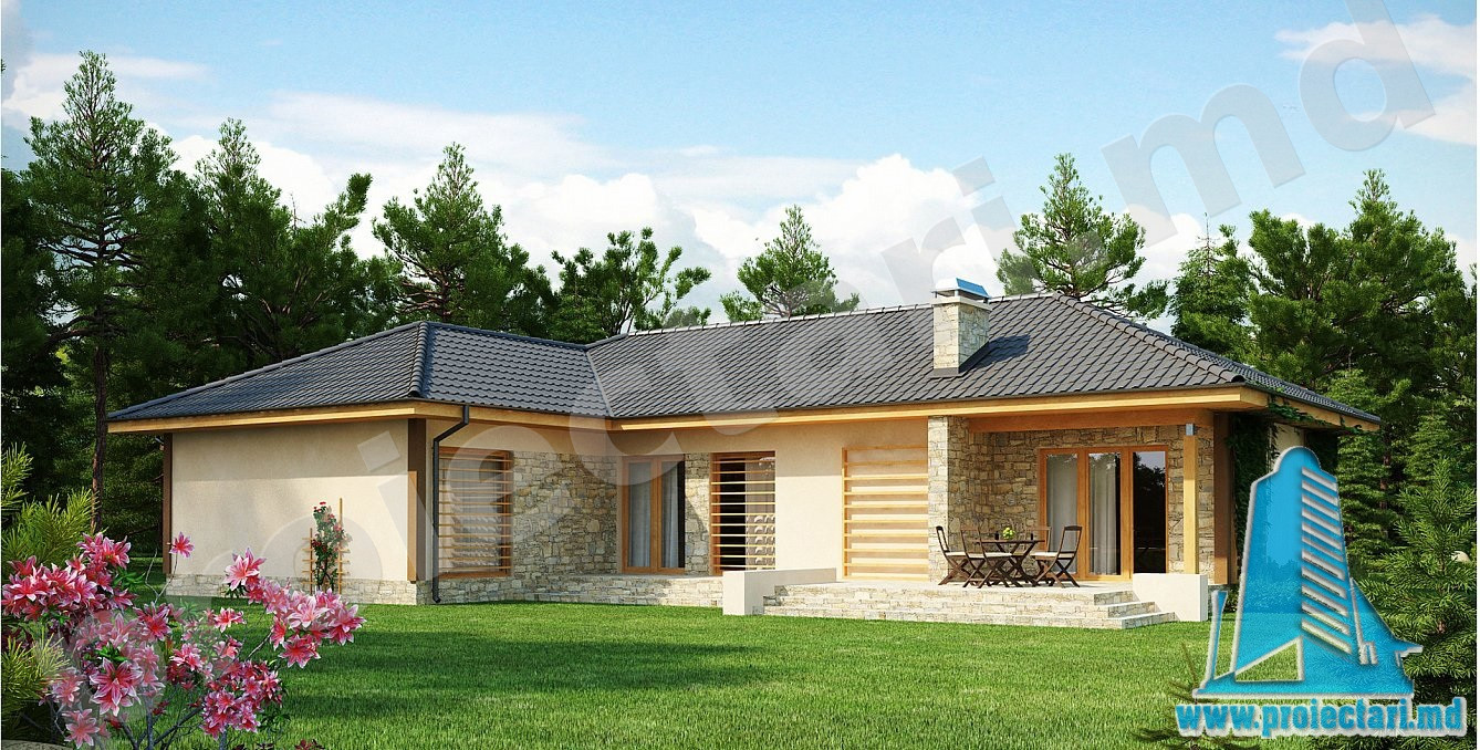House project with garage for two cars