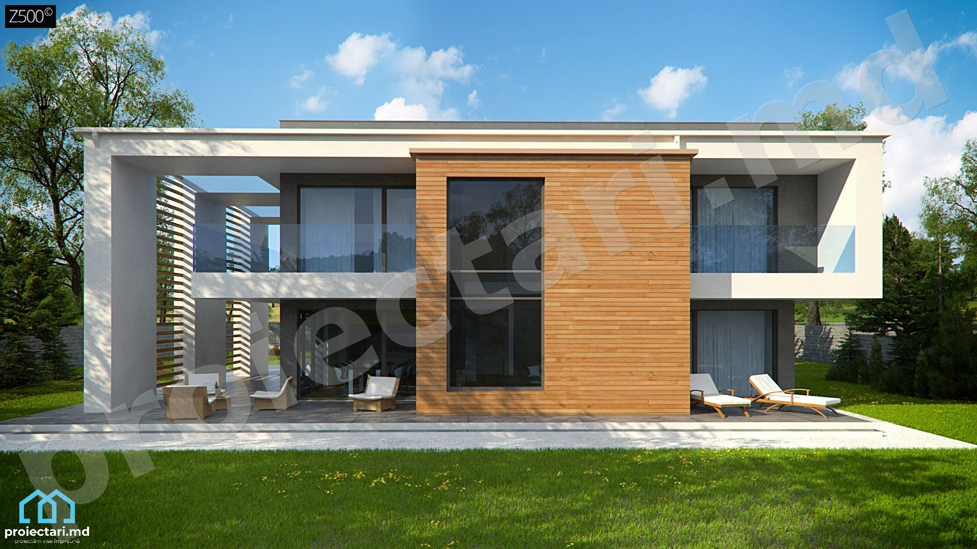Proiect de casa mare cu etaj