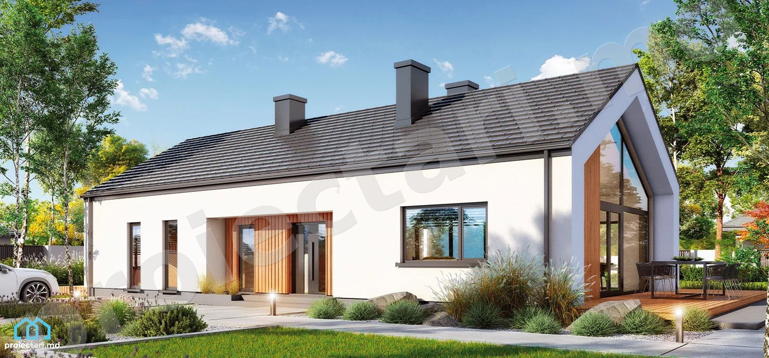 proiect casa 150 mp fara etaj