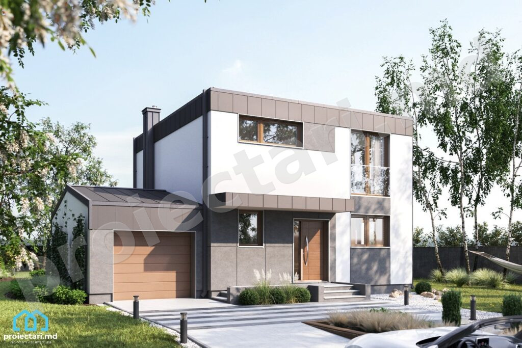 Flat roof house project