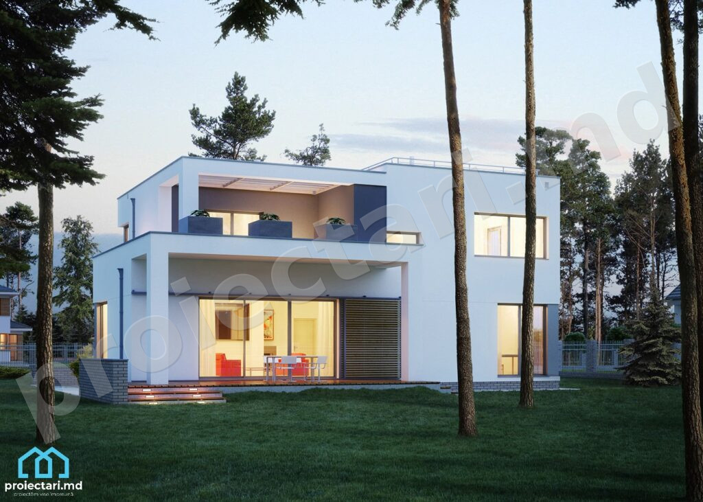 Proiect de casa cu doua nivele