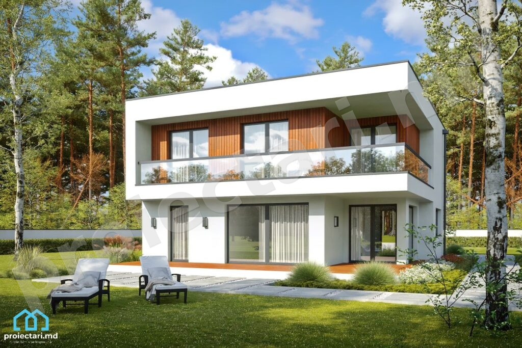 Proiect de casa cu etaj 150m2
