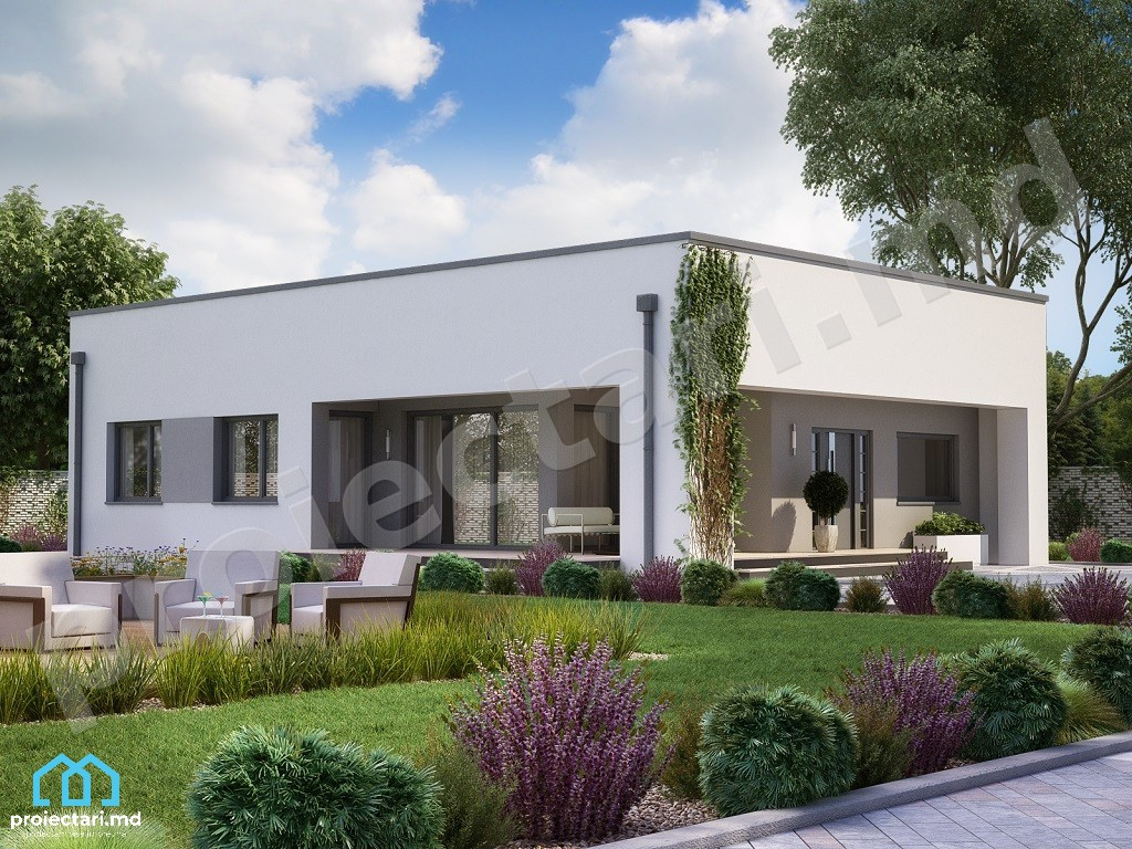 House project with one level 100m2