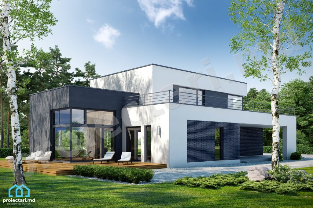 modern one-story house