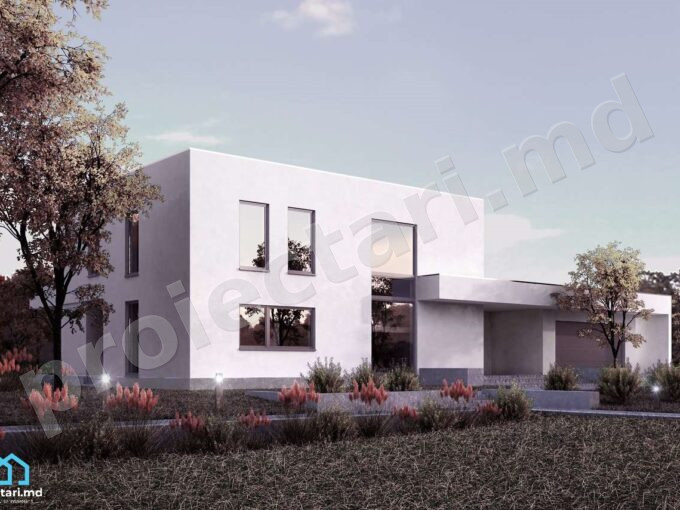 proiect de casa cu 2 etaje 250m2