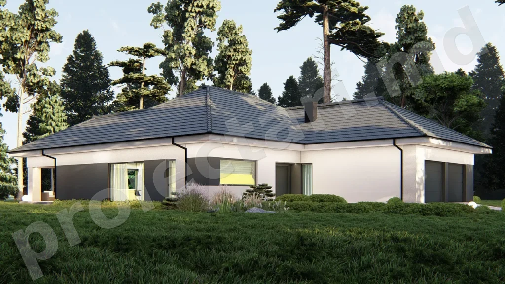 building the house on the concrete structure