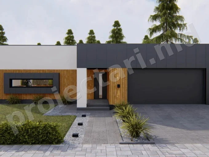 Proiect de casa cu 4 dormitoare 140m2