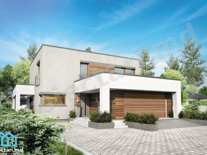 Proiect de casa cu etaj 190m2