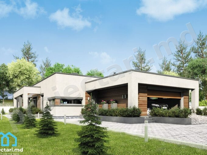 Proiect de casa cu 1 etaj 130m2
