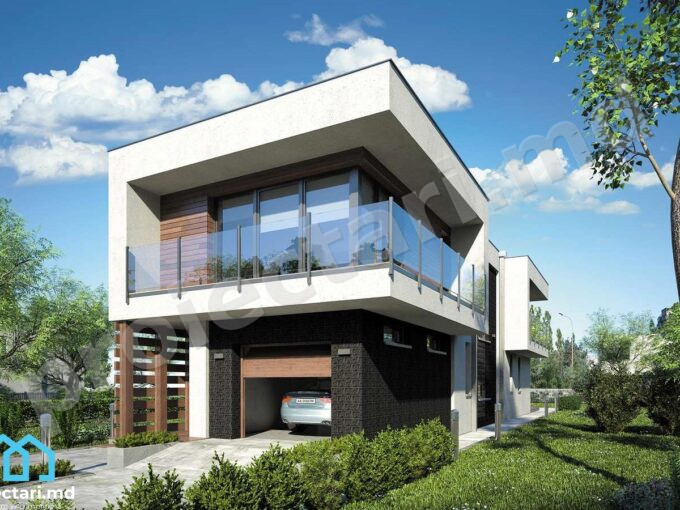 Proiect de casa cu etaj 140m2