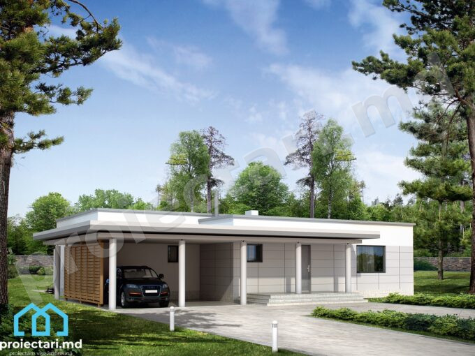 Proiect de casa cu parter 140m2