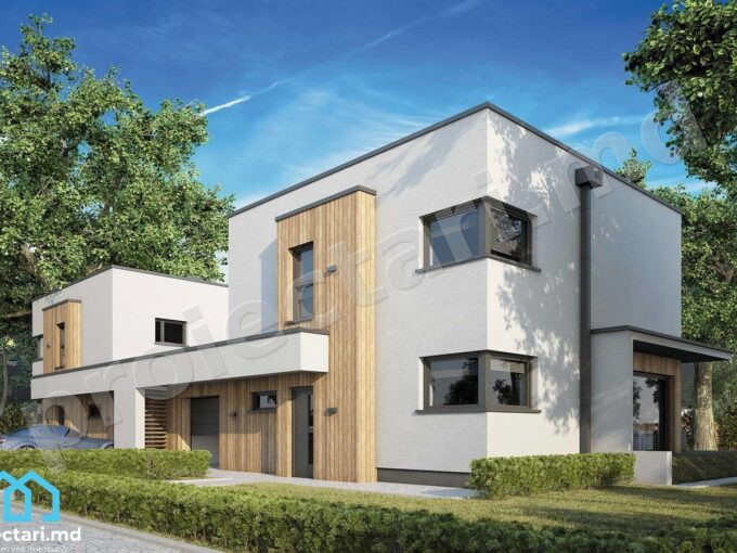 Proiect de casa duplex 120m2