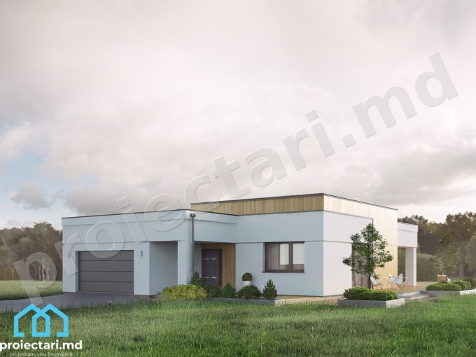 Proiect de casa cu parter 128m2