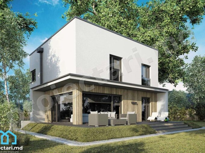 Proiecte de case cu doua nivele de 120m2