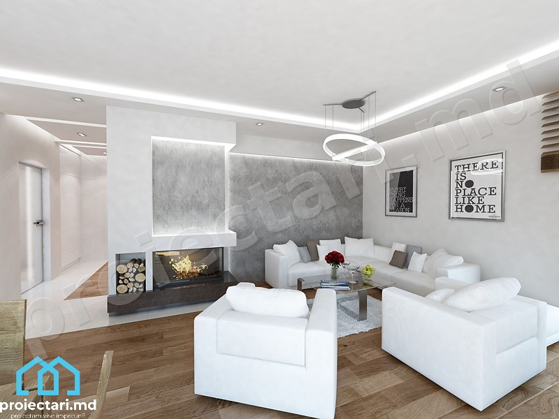 Design de casa cu parter 128m2