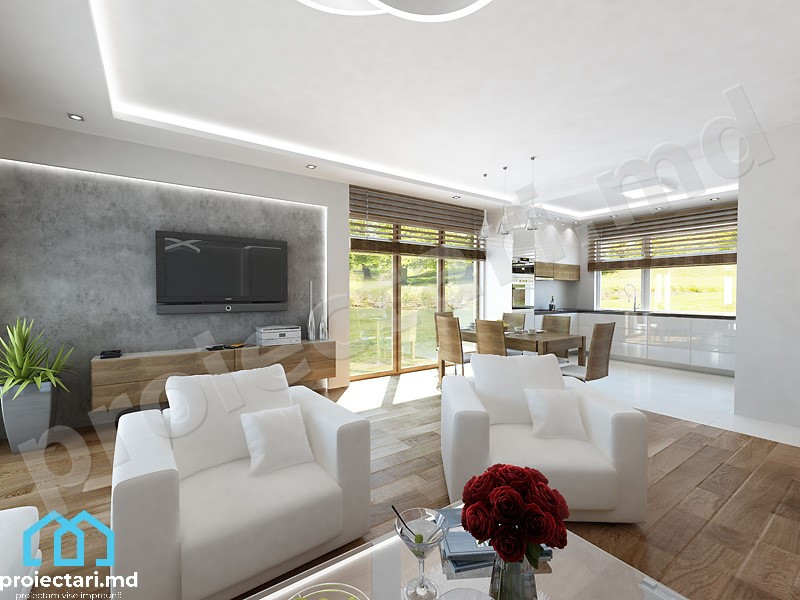 Proiecte de casa cu parter 128m2