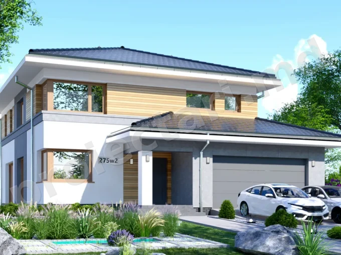 Proiect de casa cu etaj 200m2