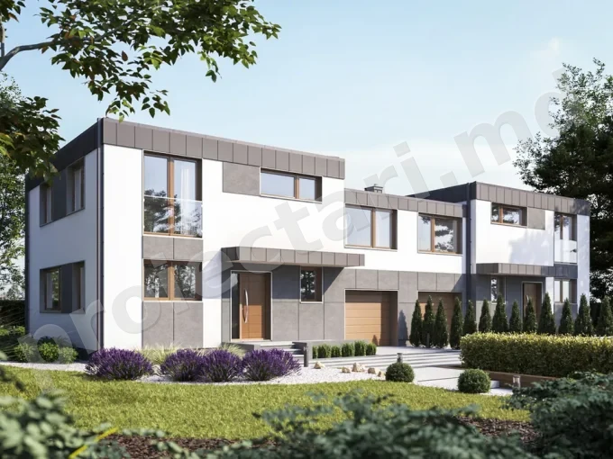 Proiect de casa duplex 240m2