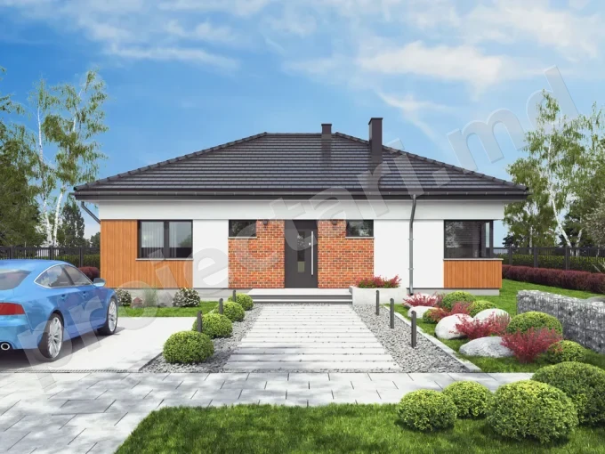 Proiect de casa cu parter 100m2