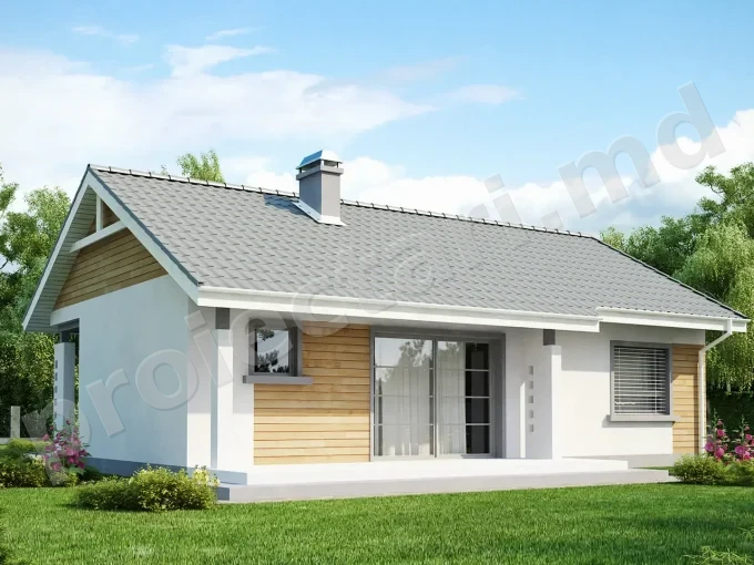 Proiect de casa simpla cu parter 80m2