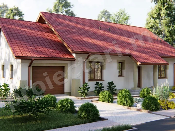 Proiect de casa cu 1 etaj 100m2
