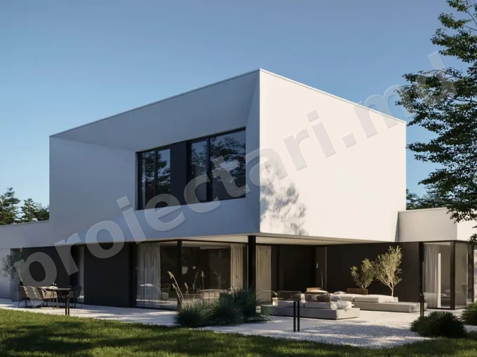 Construire casa high tech cu doua nivel