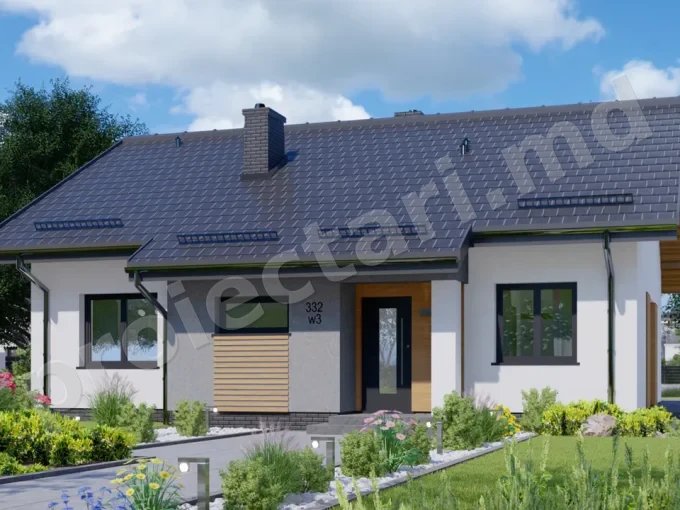 Proiect de casa cu parter 90m2