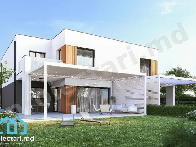 proiect de casă duplex de 155m²