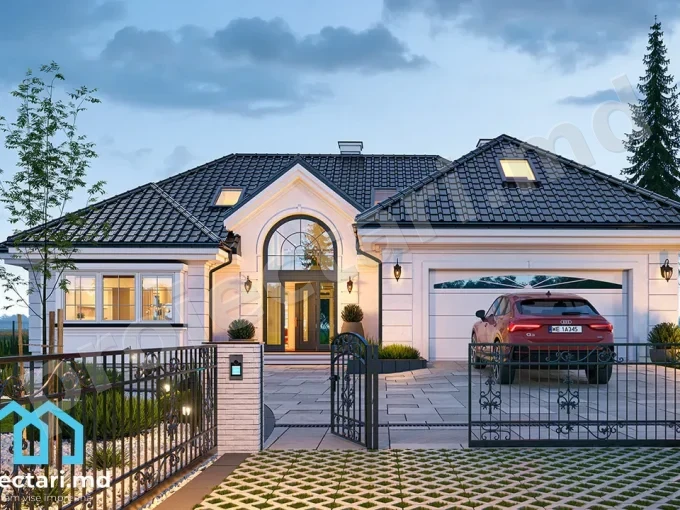 Proiect de casa Mica 120m2 cu 4 dormitoare