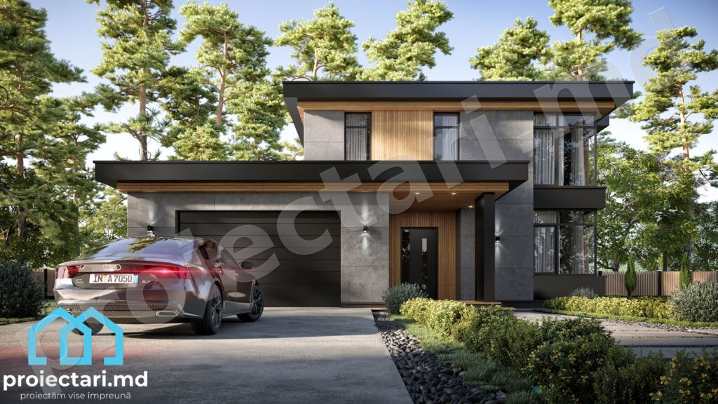 Proiect de casa high-tech 220m2