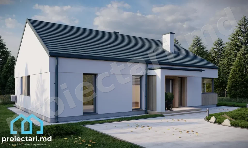 Casă modernă parter 100m²