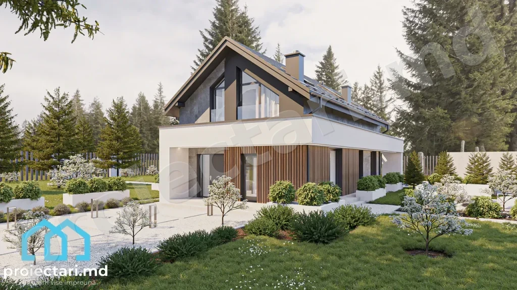 Case cu mansardă moderne 110m²
