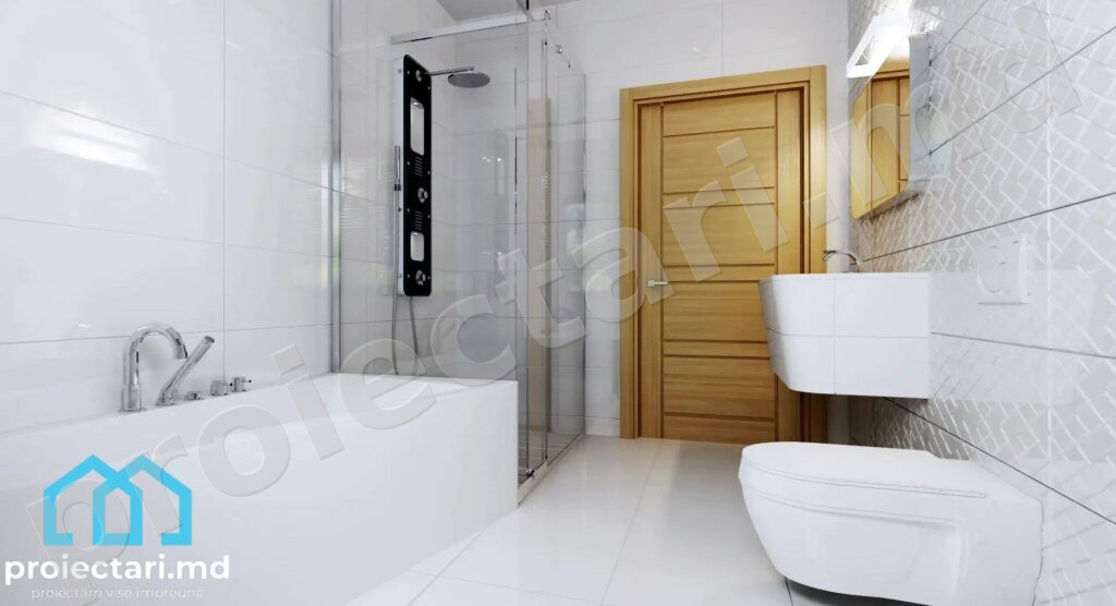 Case de vis cu acoperiș plat 90m²