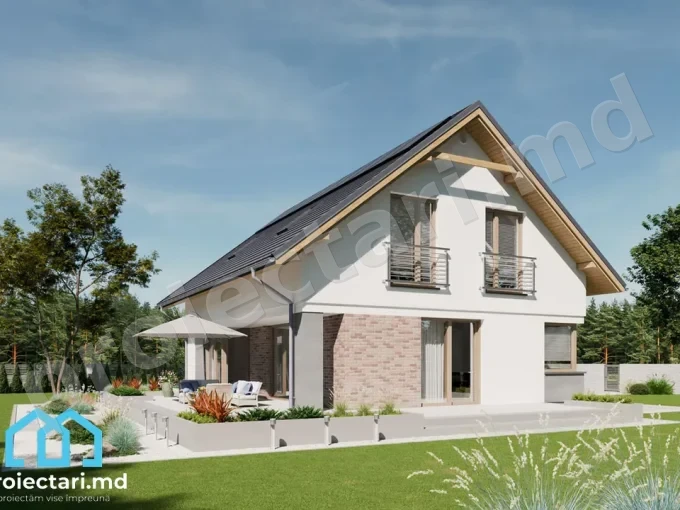 Case mici cu mansardă 120m²