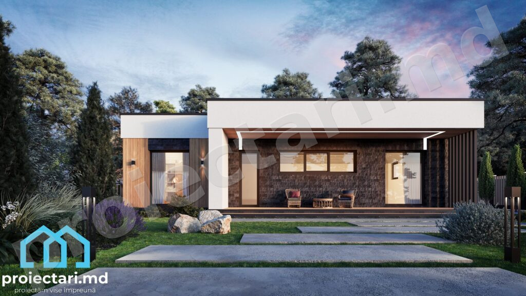Case moderne 110m² cu design minimalist