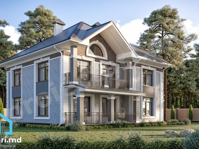 Modele casă modernă cu etaj 210m²