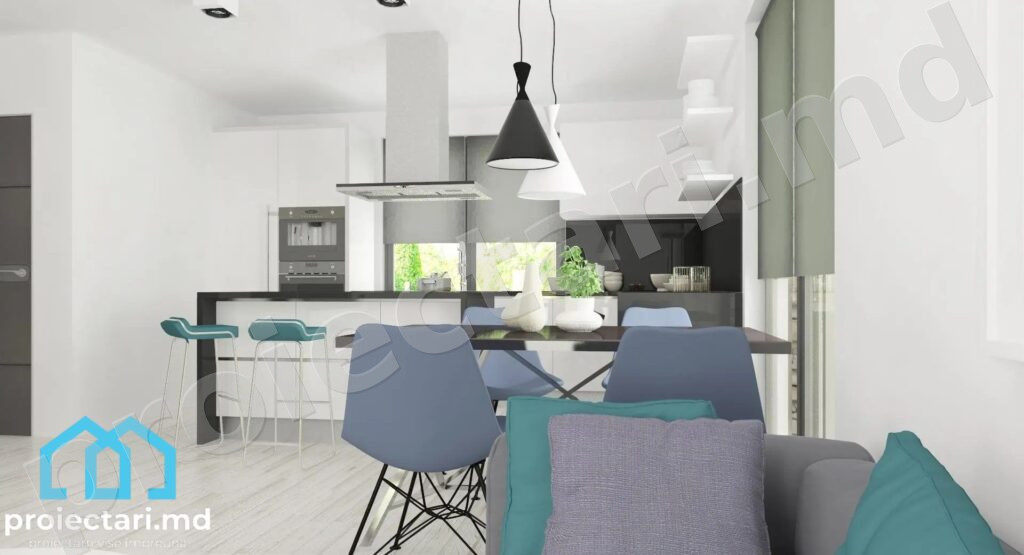 Casă modernă high-tech 110m²