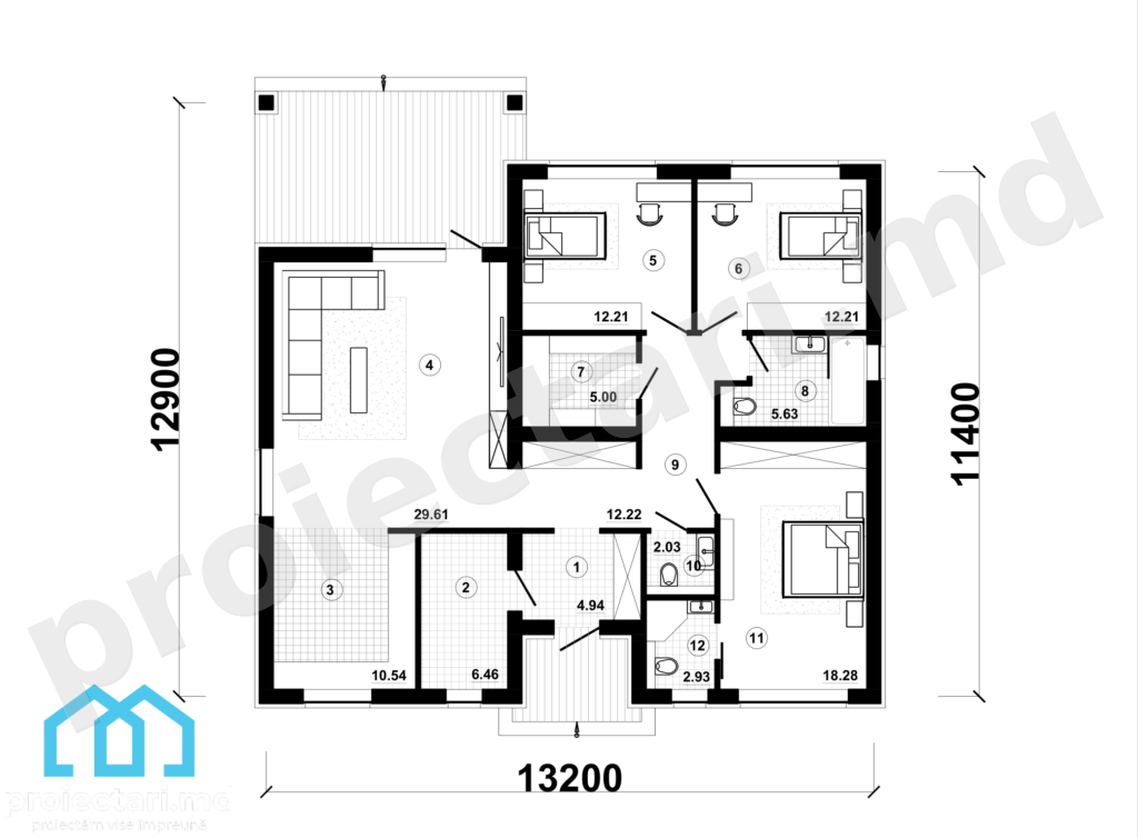 Planuri casă 110m²