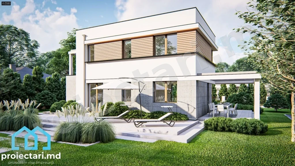 Planuri casă high-tech 120m²