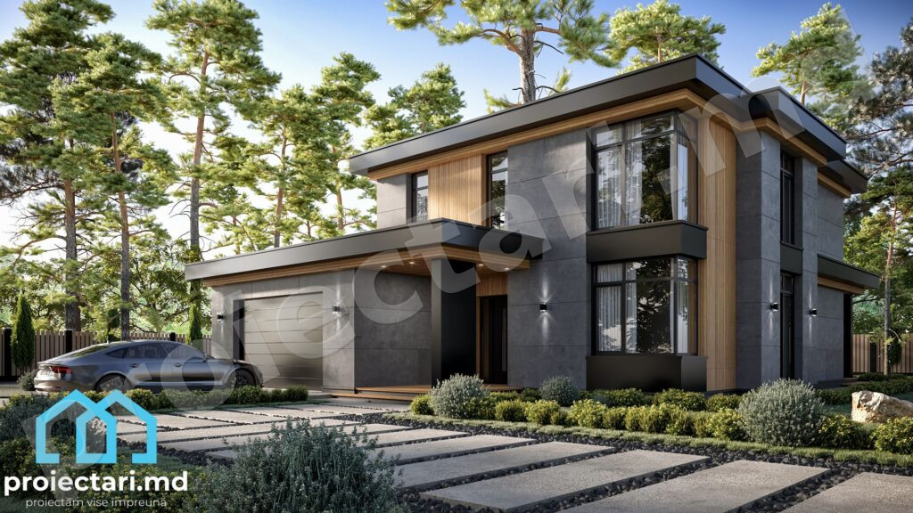 Planuri casă high-tech 220m²