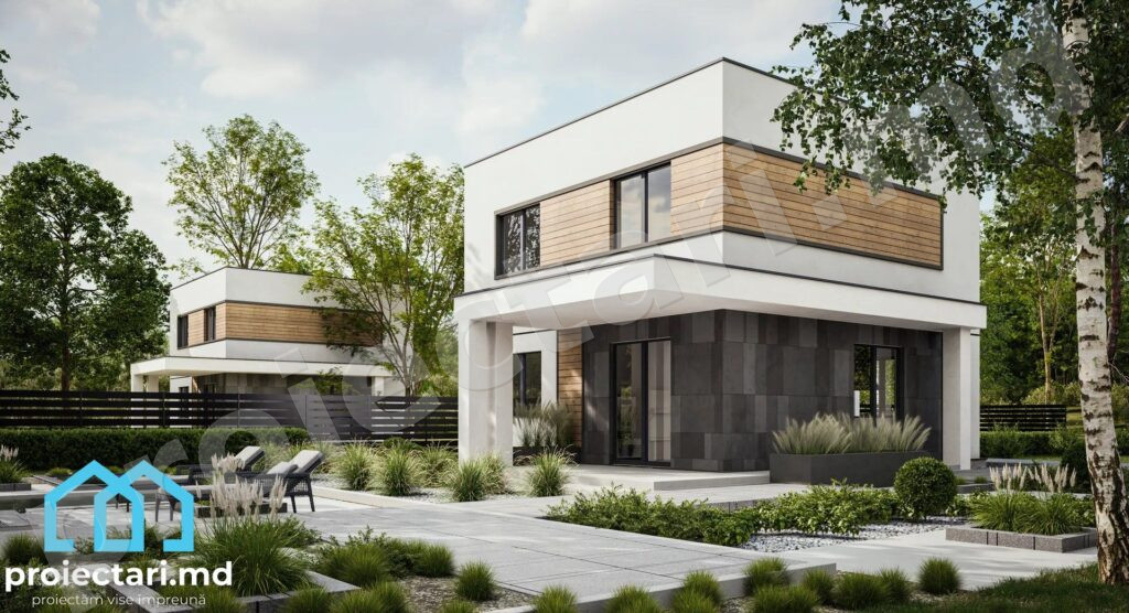 Proiect de casa high-tech 110m2