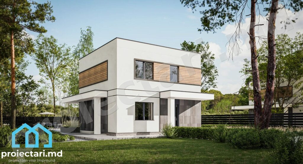 Proiect de casa high-tech 110m2