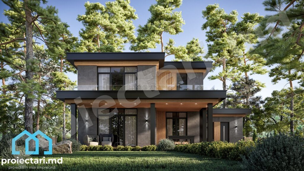 Proiect de casa high-tech 220m2