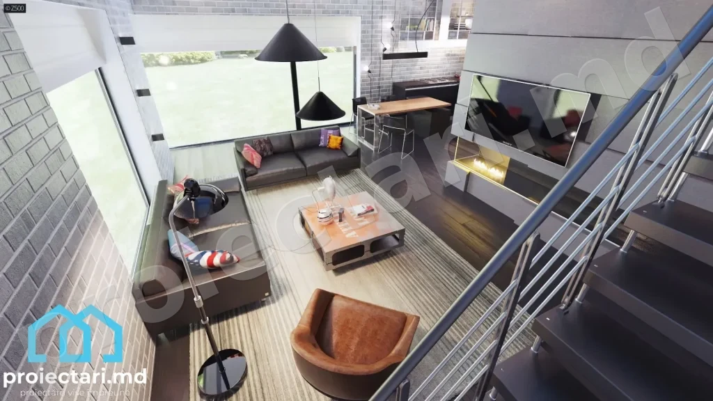 Proiecte case high-tech futuriste 120m²