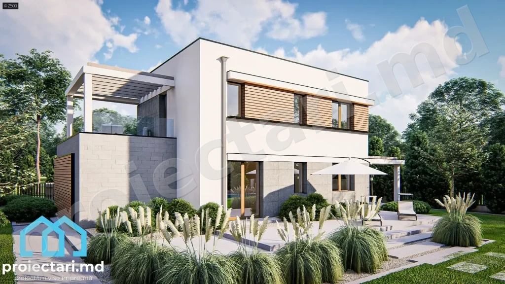 Proiecte de case high-tech 120m²