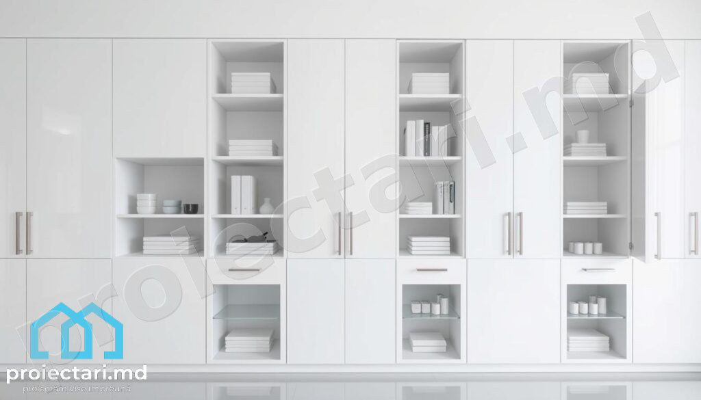 Spații de depozitare minimalist