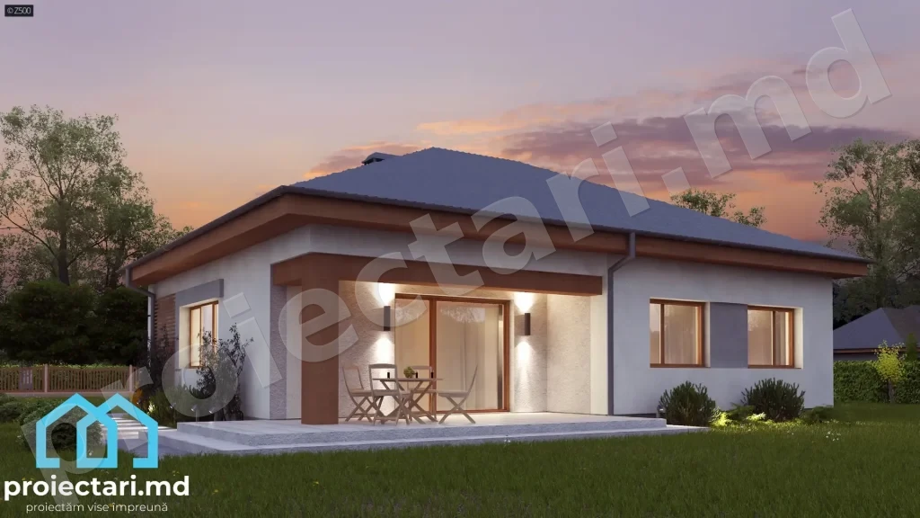 Casă pe un singur nivel 130m²